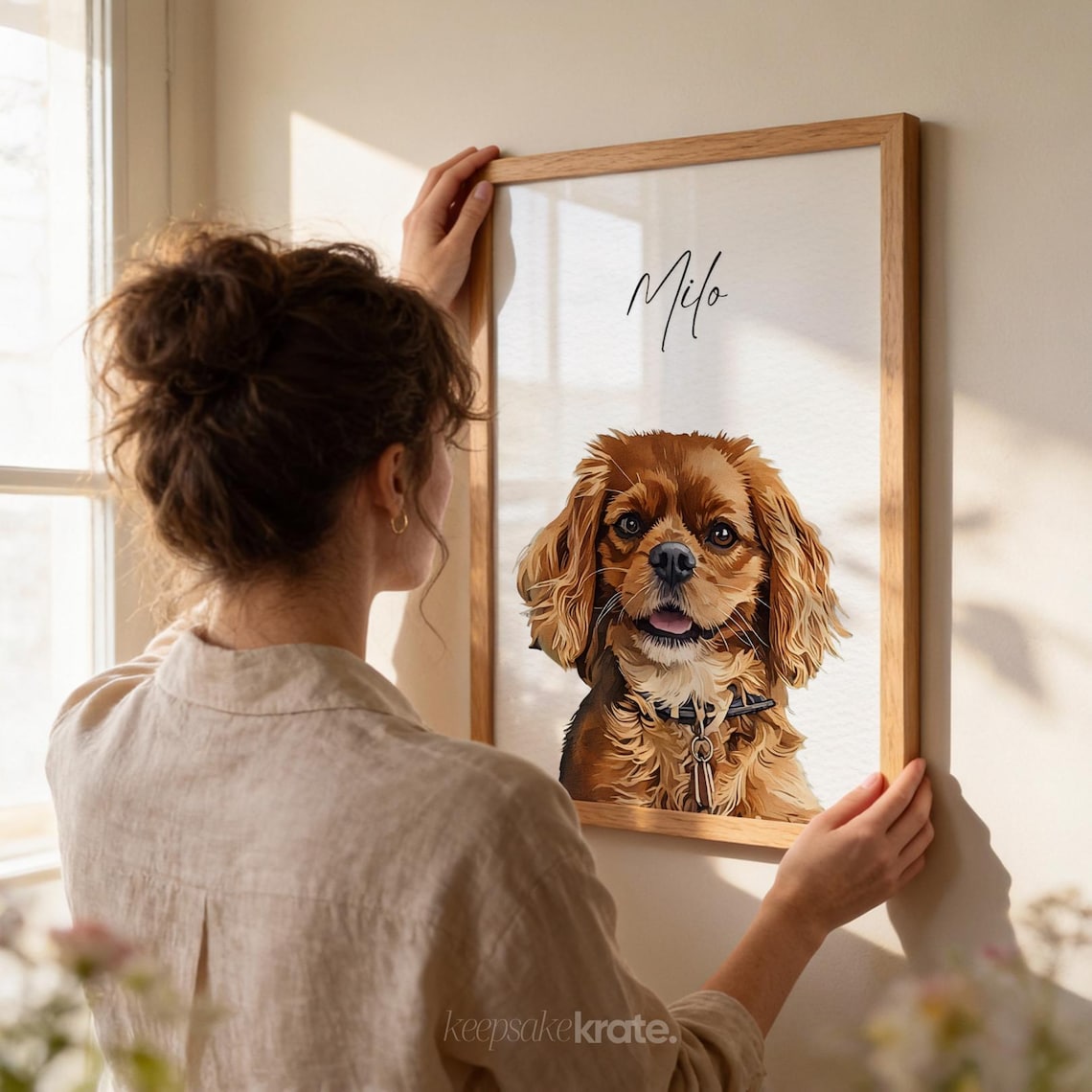 Custom Pet Portraits Using Photo Personalized Dog Cat Art Drawing Poster - Image 8