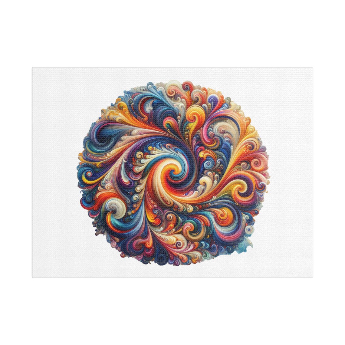 Colorful Swirl Satin Art, Abstract Wall Art - Image 2
