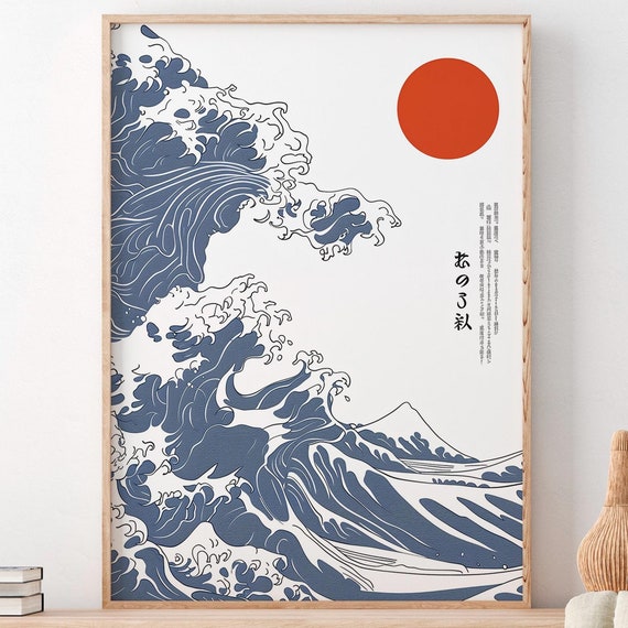 The Great Wave by Hokusai, Japanese Art Print