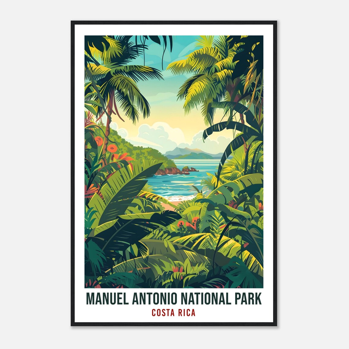 Manuel Antonio National Park Costa Rica Travel Poster - Image 4