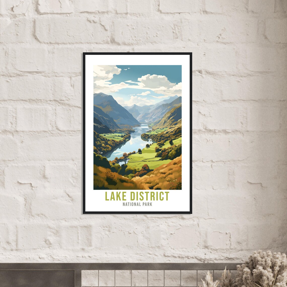 Lake District Travel Poster, Mountain Landscape England - Image 4