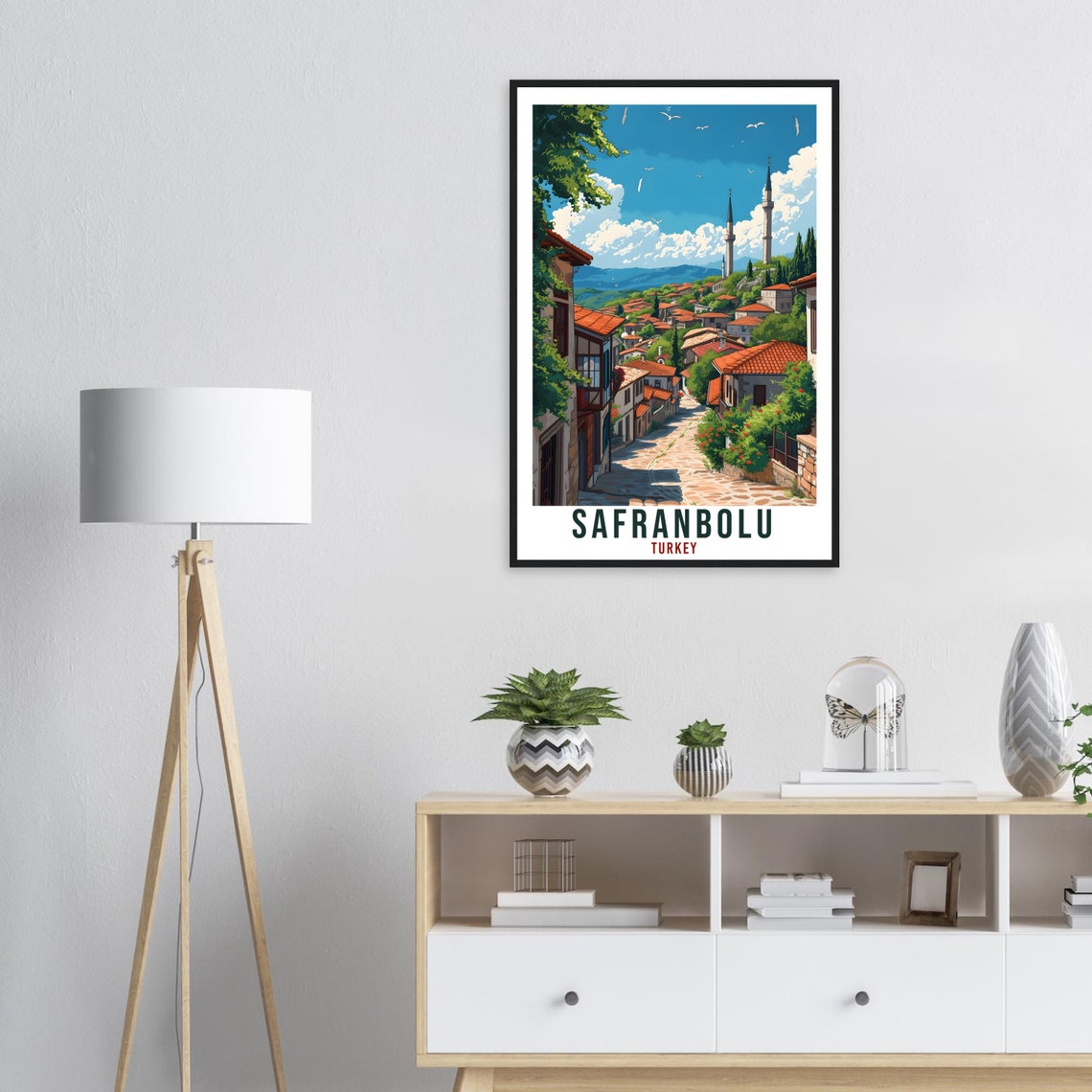 Safranbolu Travel Print Turkey Home Decoration Turkish City Wall Art Gift Wall Hanging Art Lover Turkey Artwork Safranbolu Travel Poster - Image 2