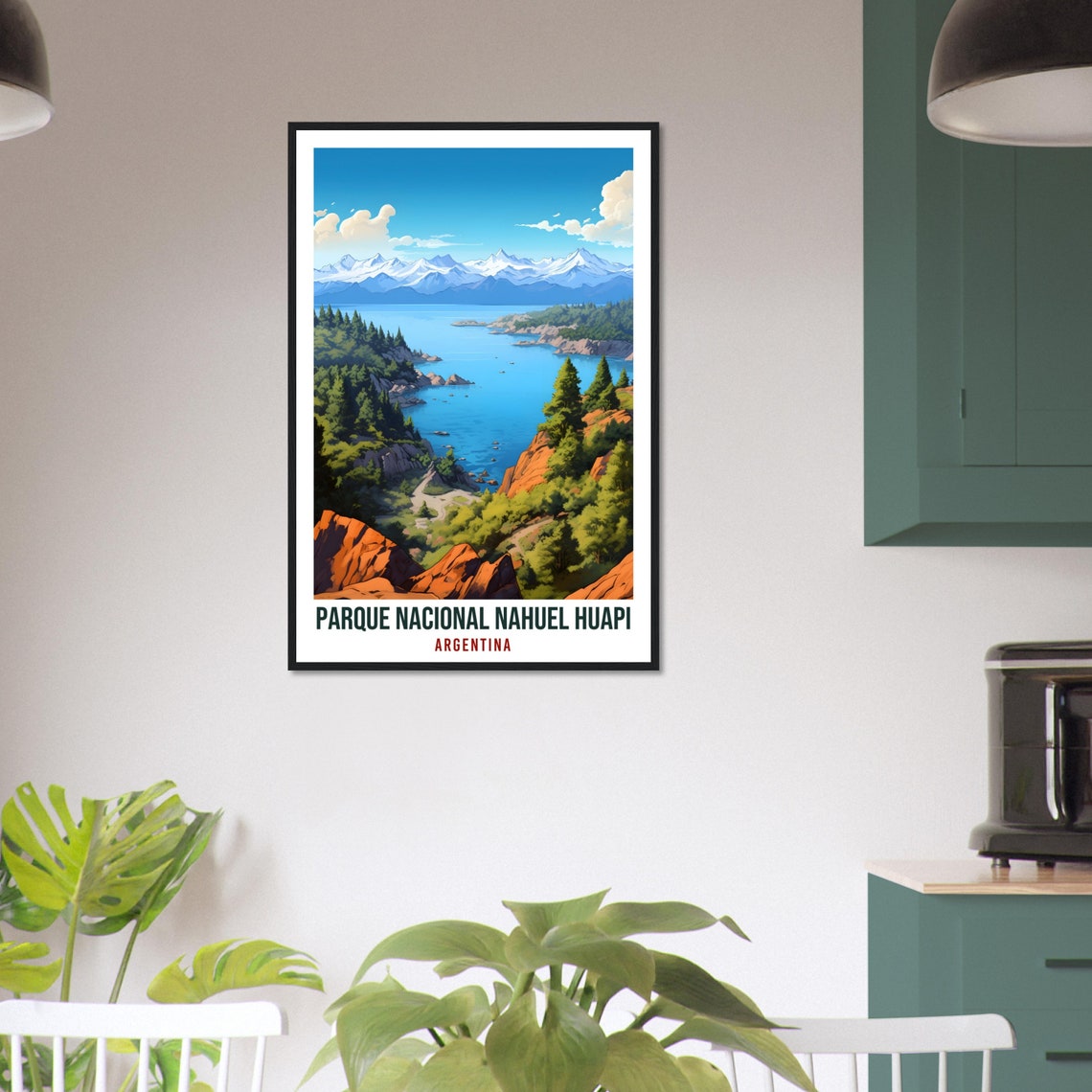 Nahuel Huapi National Park Argentina Lake Mountains Travel Poster - Image 4