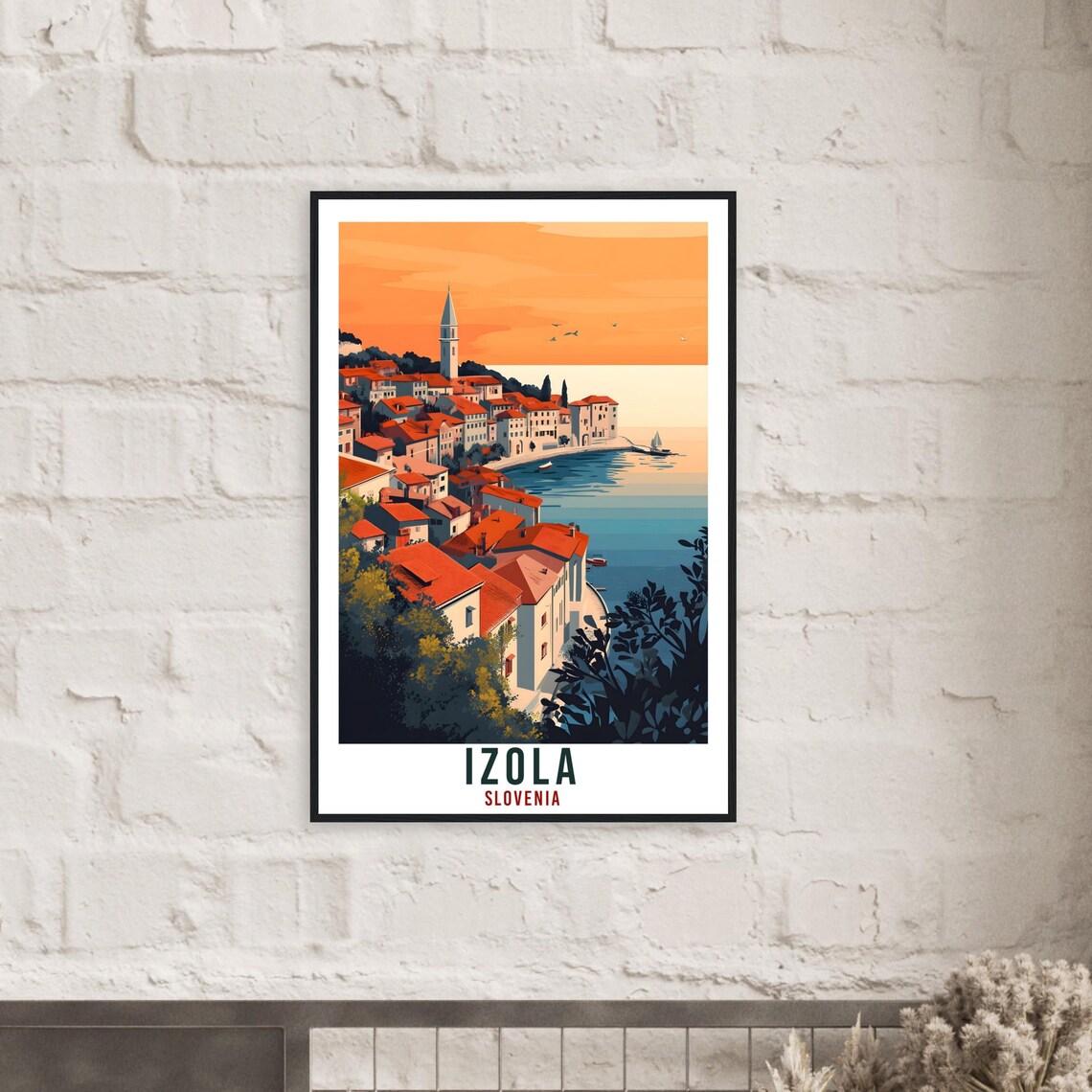 Izola Travel Poster, Slovenia Home Decor - Image 2