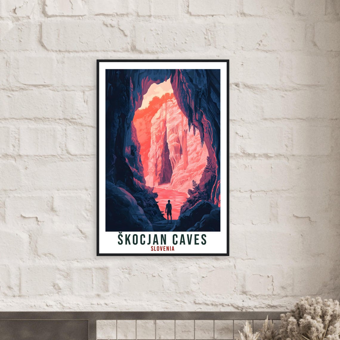 Skocjan Caves Slovenia Underground Canyon Explorer Travel Poster - Image 2