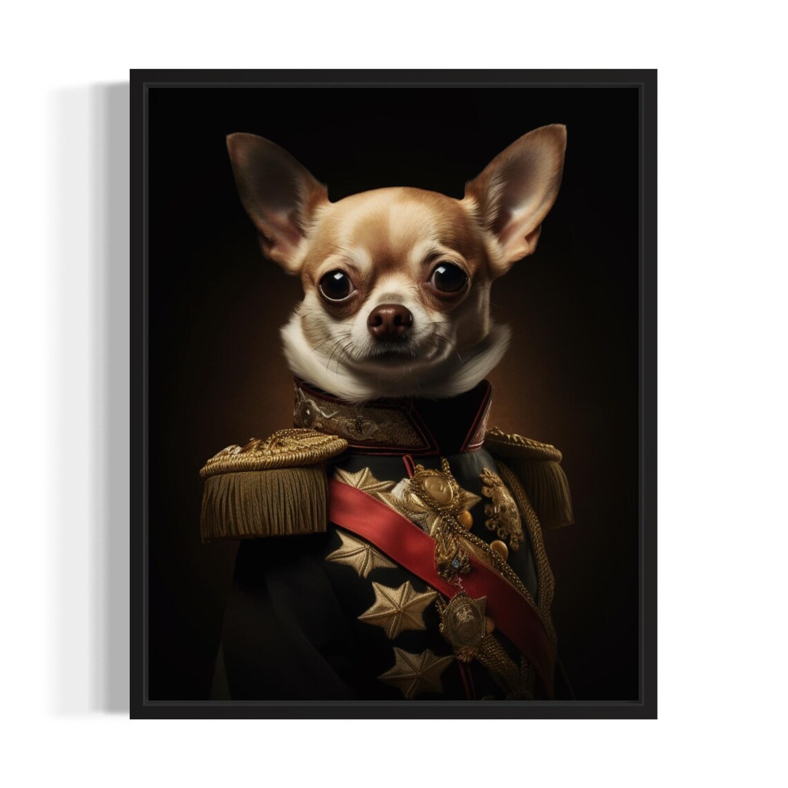 Chihuahua Terrier Humor Art Print, Dog Lover Decor