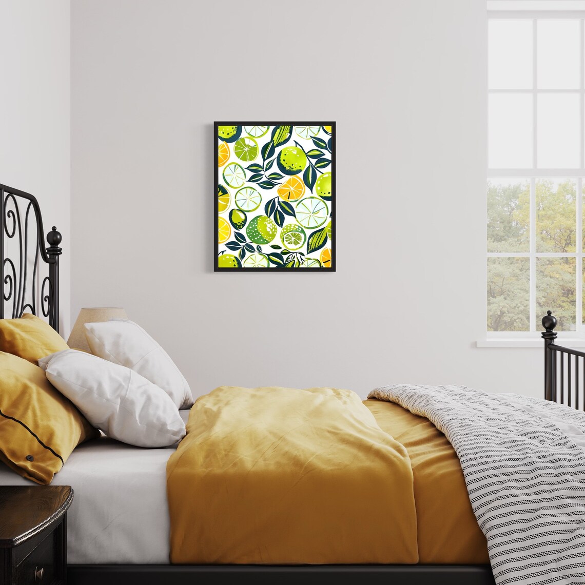 Lime Poster Art Print, Kitchen Fruit Decor - Image 3