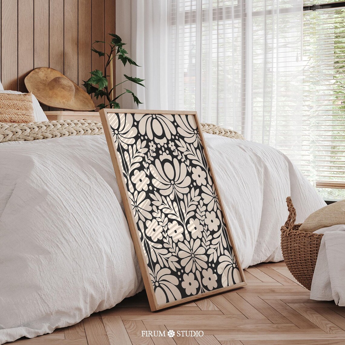 Norwegian Folk Art Print, Scandinavian Decor - Image 2