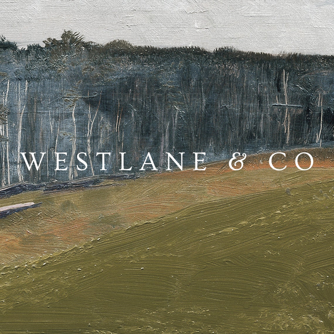 Abstract Green Rolling Hills Dark Forest Modern Landscape Wall Art - Image 2