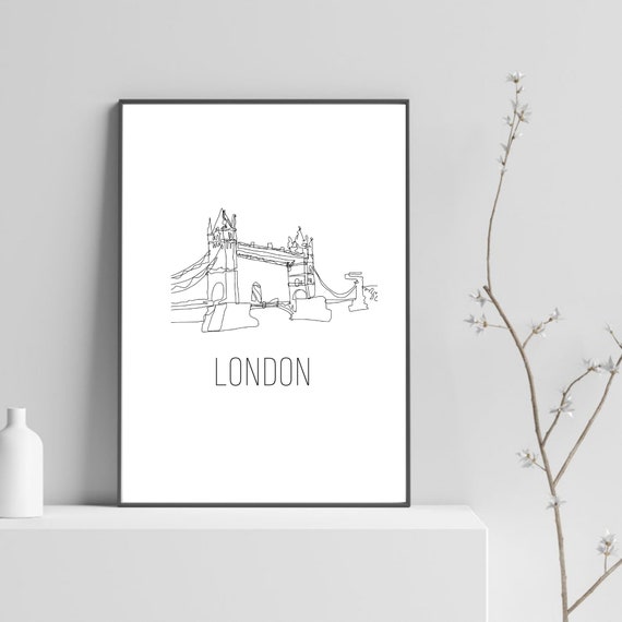 London Print Tower Bridge Print Poster