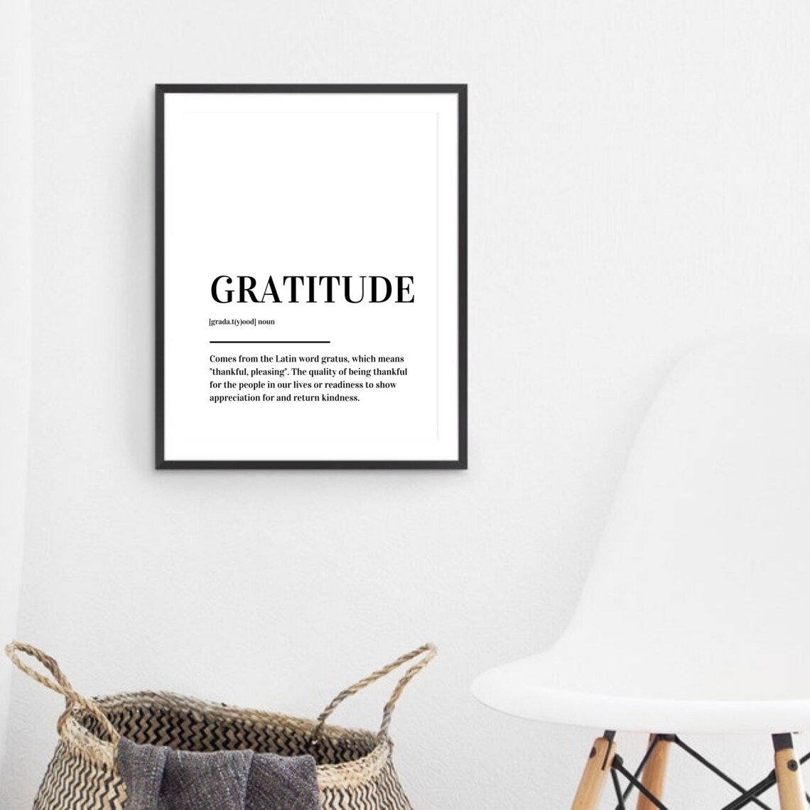 Gratitude Definition Poster, Modern Wall Art Print - Image 3