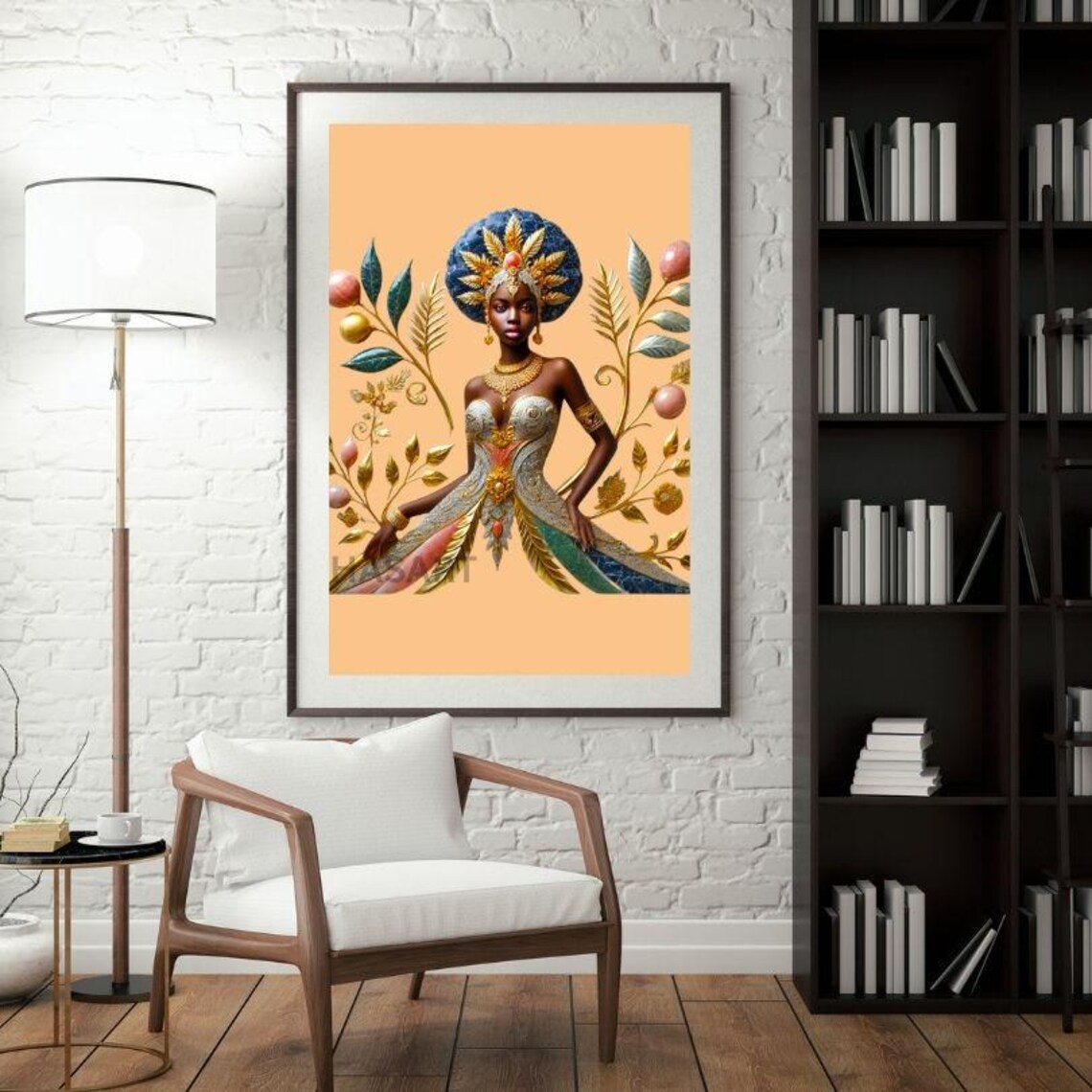 African Woman Portrait Wall Art Wall Art Pdf Files Print Minimalist Wall Art Wall Art - Image 3