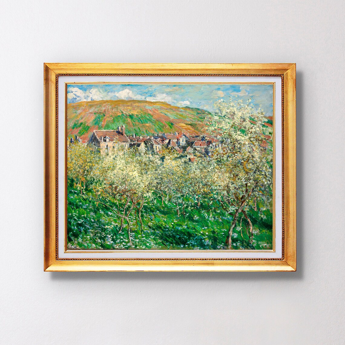 Claude Monet Flowering Plum Trees Fine Art Glice 1879 Sku 0157