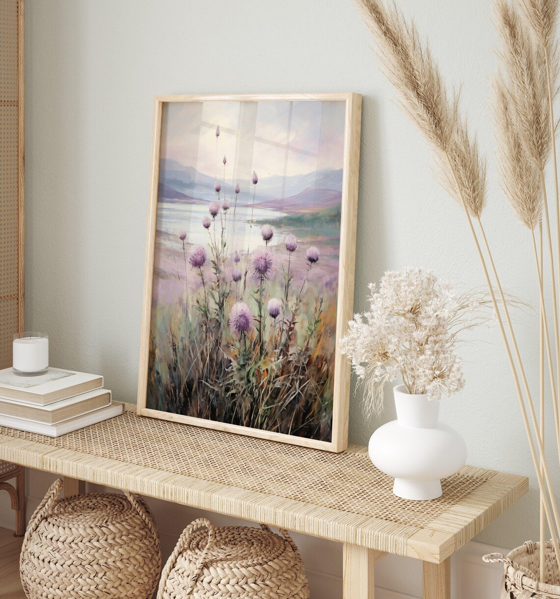 Thistles Vintage Art Print, French Countryside - Image 3