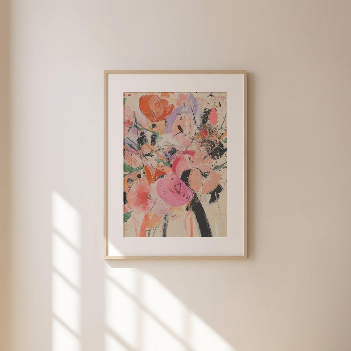 Vintage Abstract Botanical Floral Bouquet Art Print - Image 3