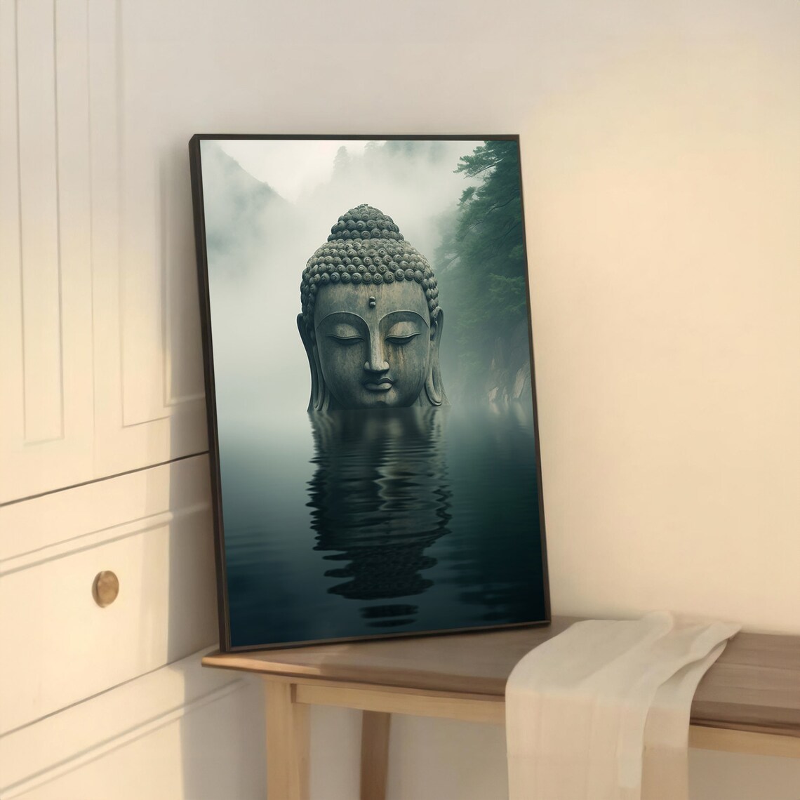 Zen Buddha, Meditative Tranquil Art Print - Image 5