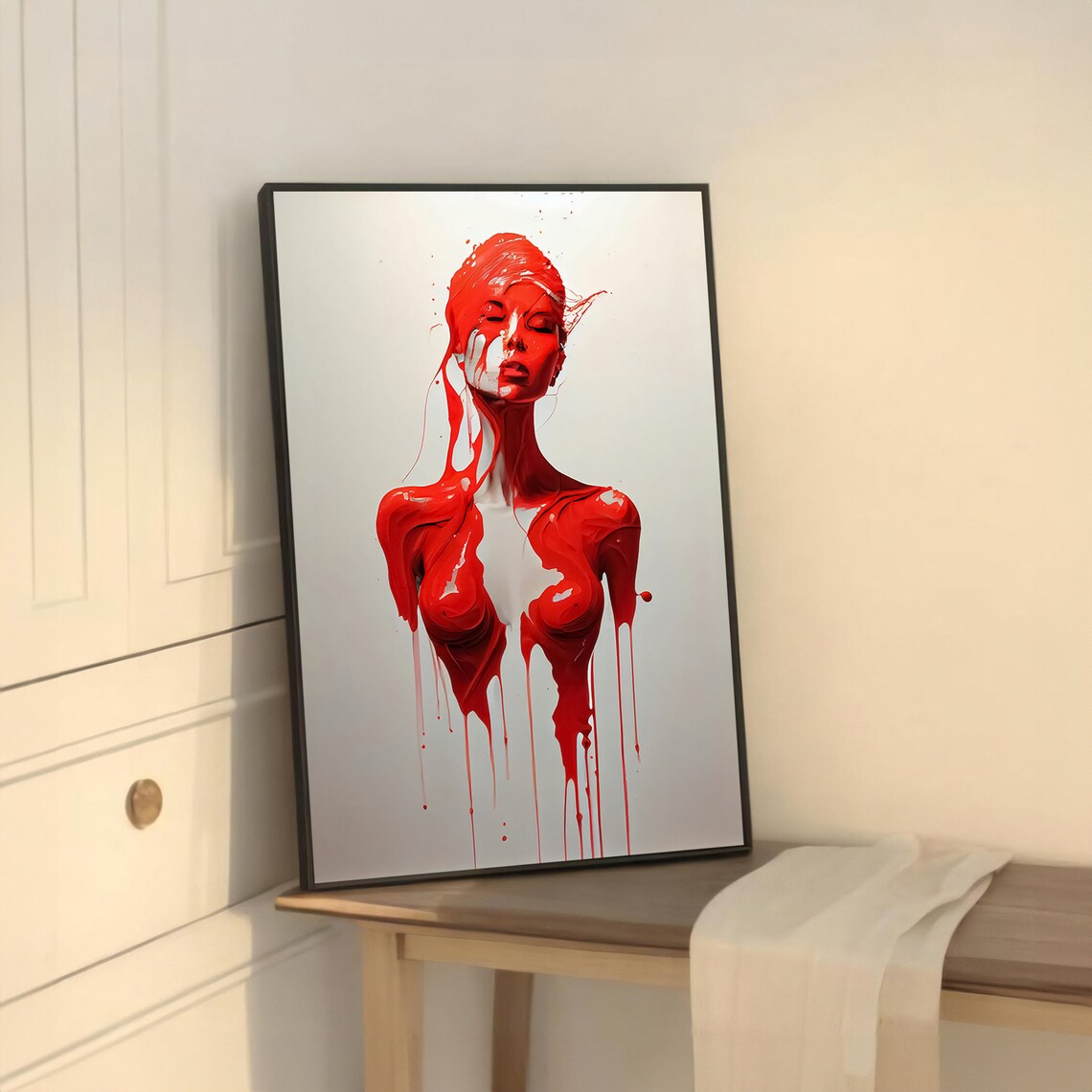 Dripping Red Beauty, Modern Contemporary Design - Image 5