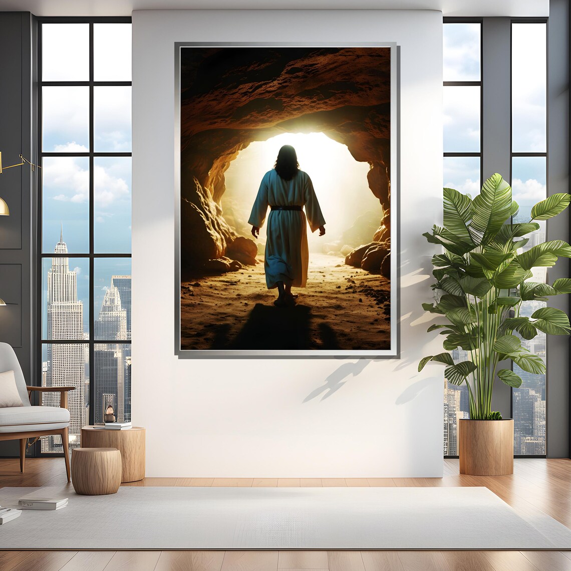 Jesus Walking From The Tomb, Christian Resurrection - Image 3