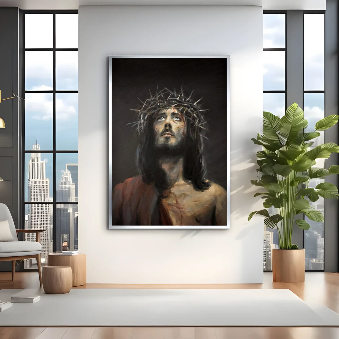 Jesus Christ, Crown Of Thorns Spiritual Poster - Image 3