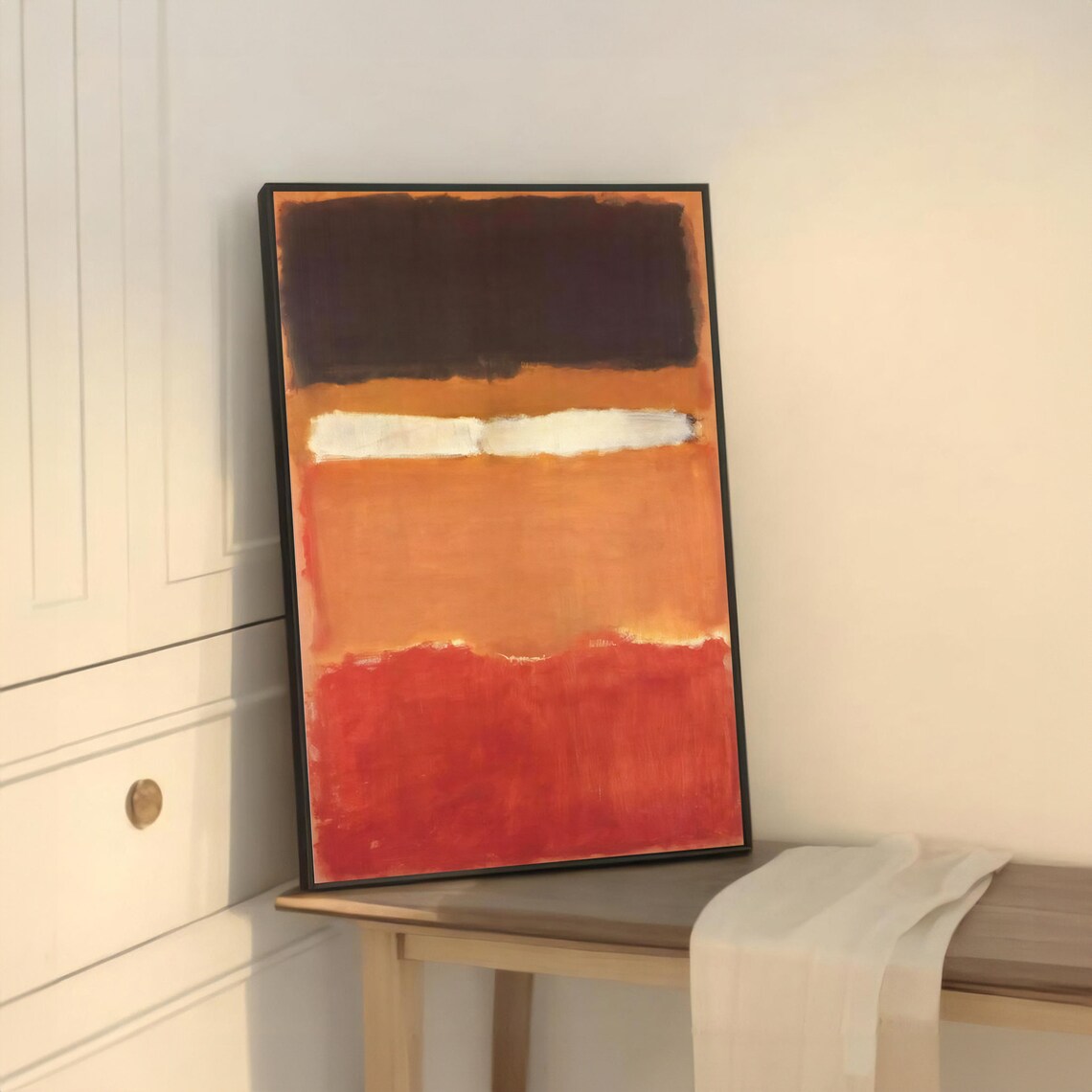 Mark Rokhto Inspired Abstract Art, Warm Tone - Image 5