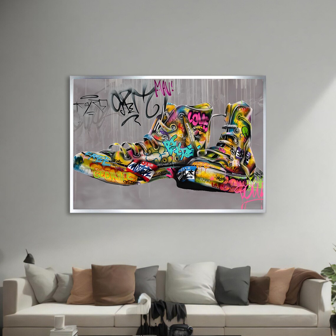Graffiti Sneakers - Traditional Travel Poster - Image 3