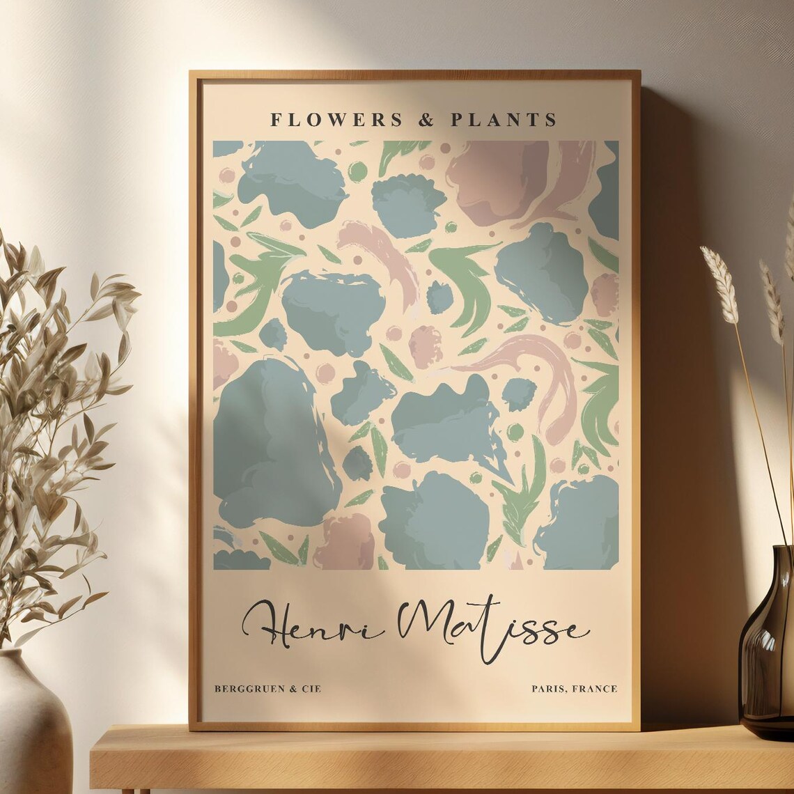 Henri Matisse Flowers And Plants Abstract Botanical Art Poster