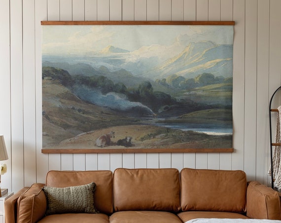 Oversized Wall Art Tapestry Mountain Wall Art Oversized Wall Art Living Room Extra Large Living Room Decor 229