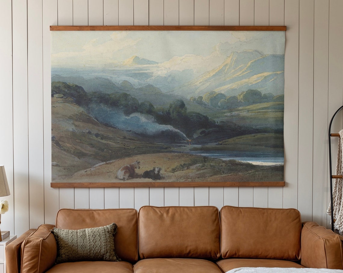 Oversized Wall Art Tapestry Mountain Wall Art Oversized Wall Art Living Room Extra Large Living Room Decor 229