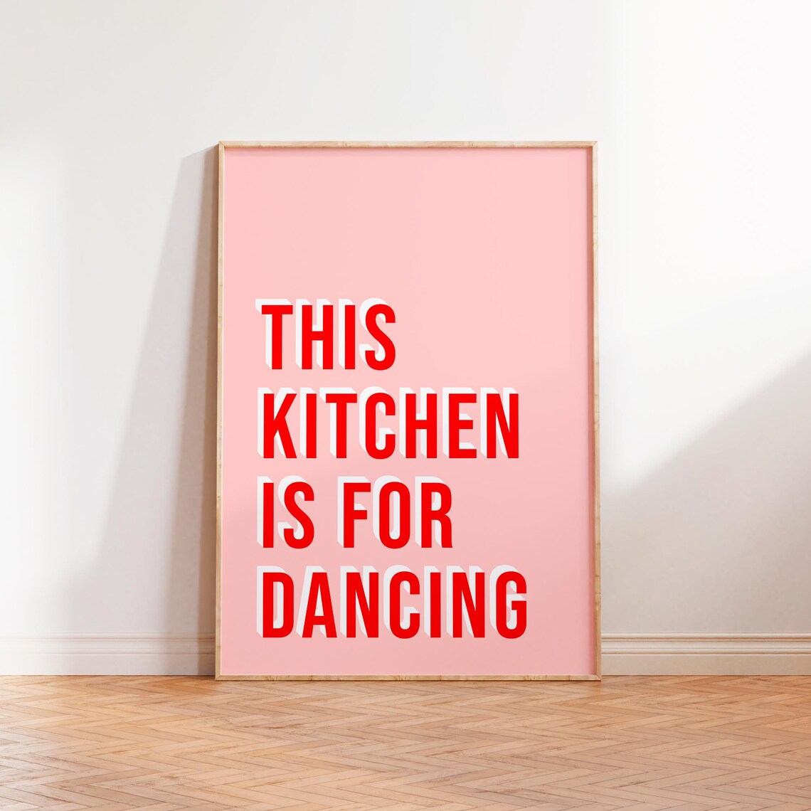 This Kitchen Is For Dancing Typography Kitchen Art Print