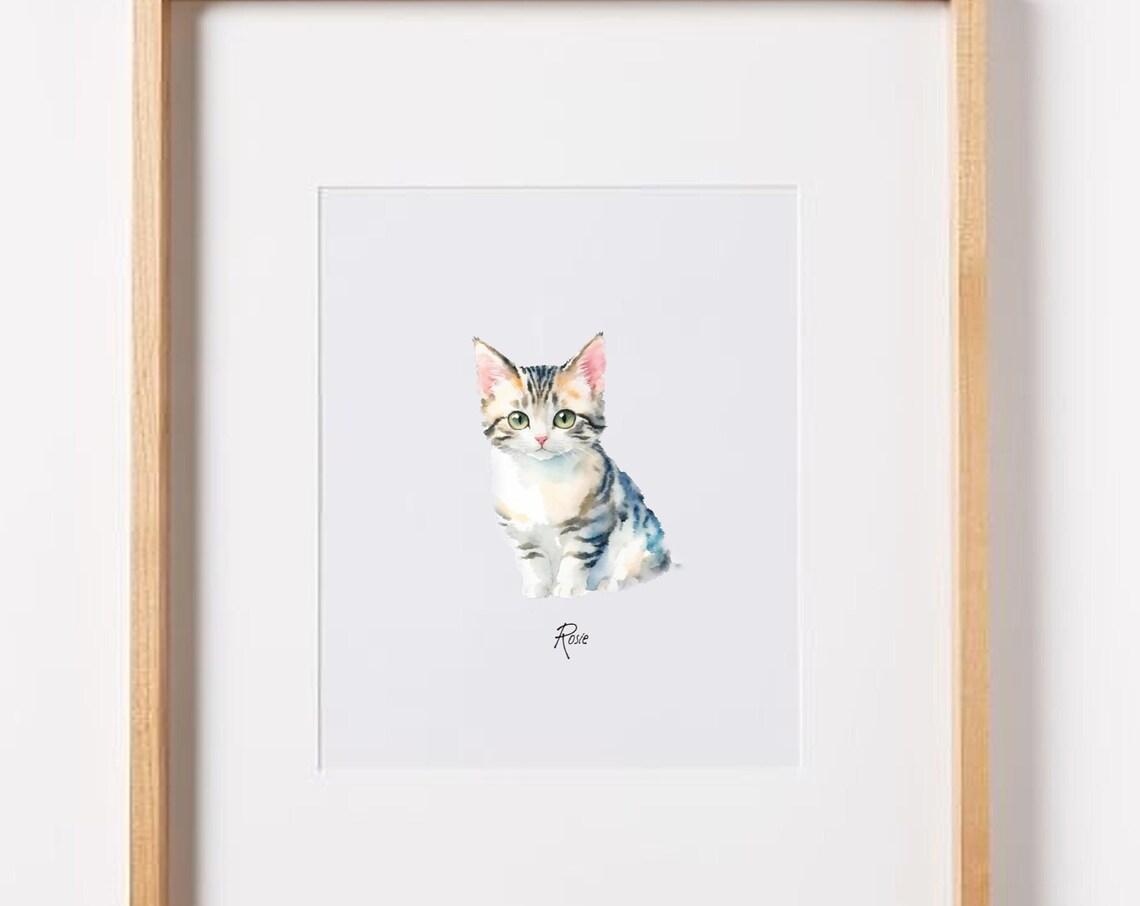 Custom Dog Portrait Watercolor Art Print - Image 4