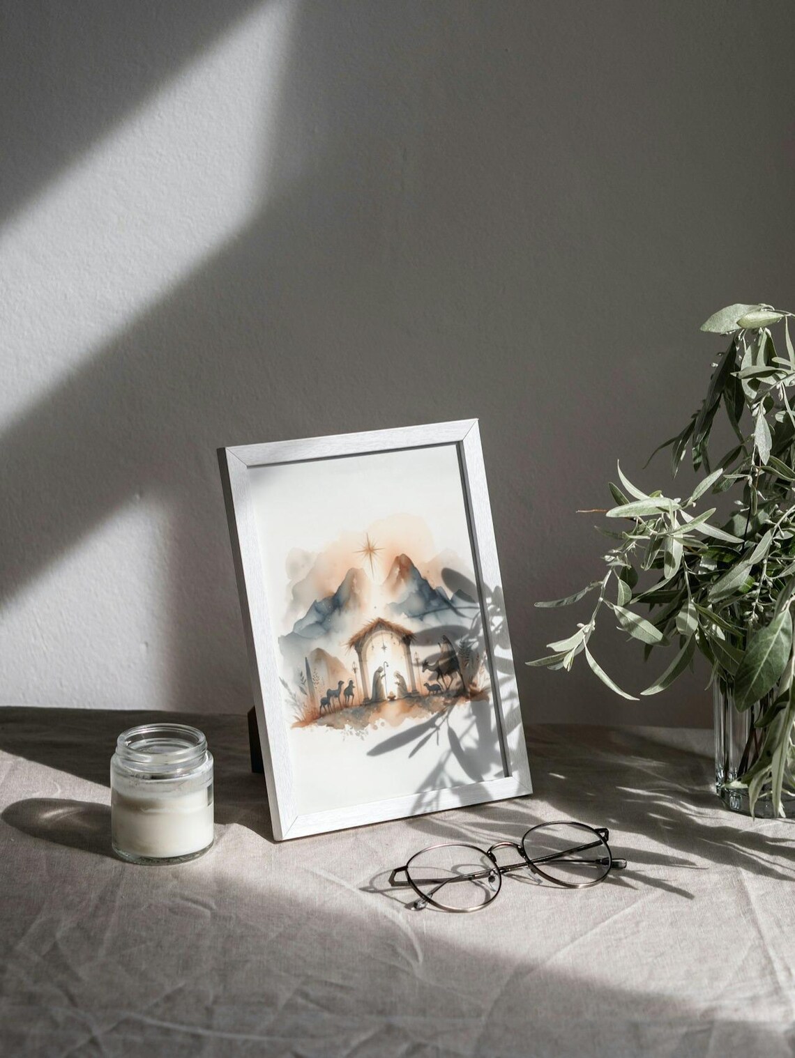 Nativity Scene Birth Of Jesus Poster Print - Image 3