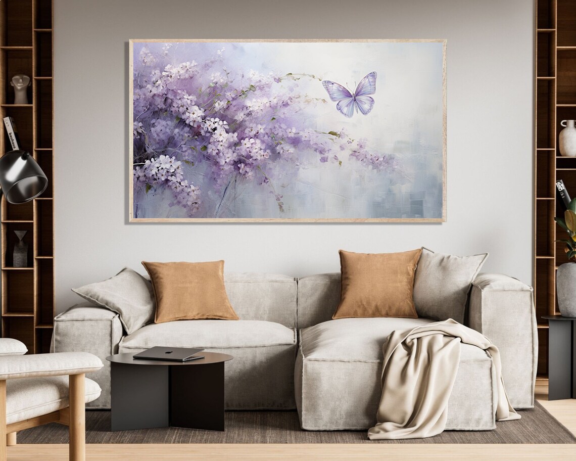 My Grace Is Sufficient 2 Corinthians Butterfly Lilac Flower Poster - Image 3