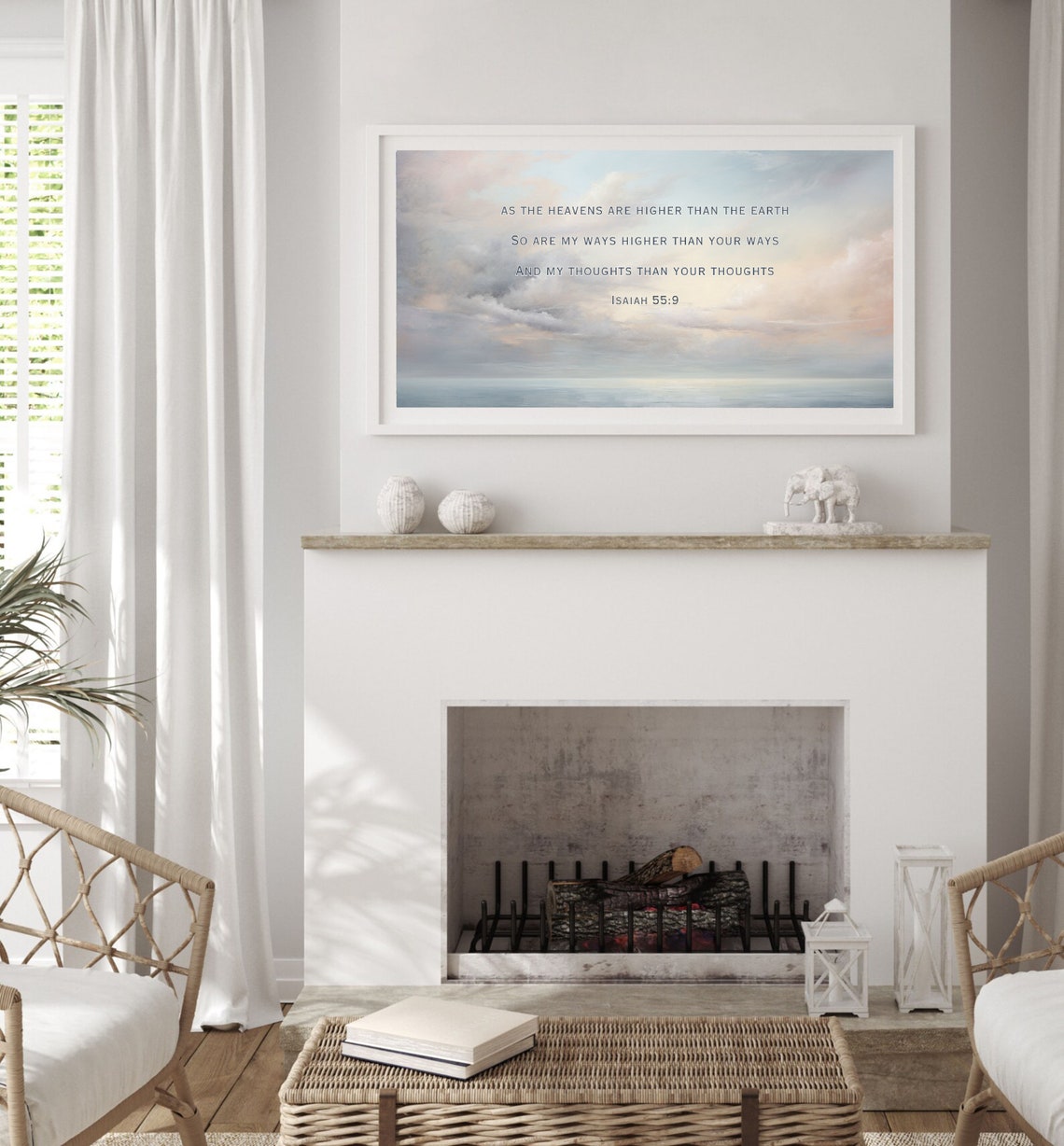 Frame Tv Bible Verse Isaiah 55 Scripture My Ways Higher Than Your Ways Bible Quote My Thoughts Than Your Thoughts Christian Frame Tv - Image 3