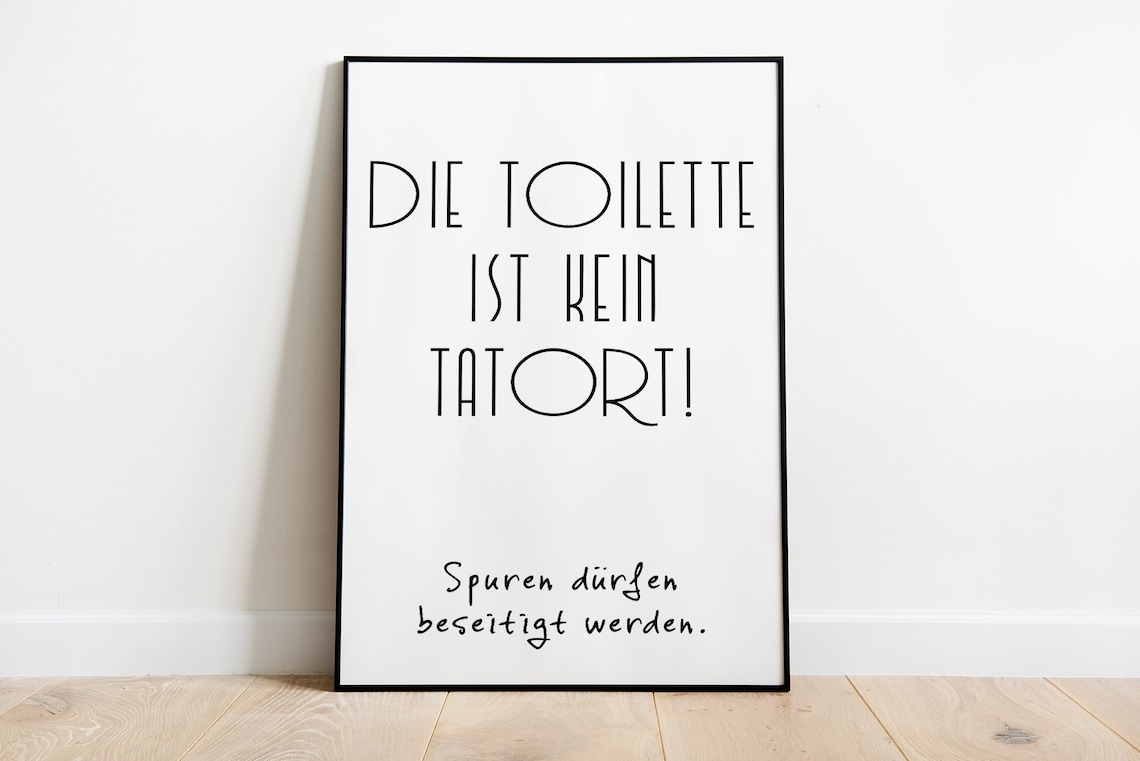 The Toilet Is Not A Crime Scene Bathroom Poster