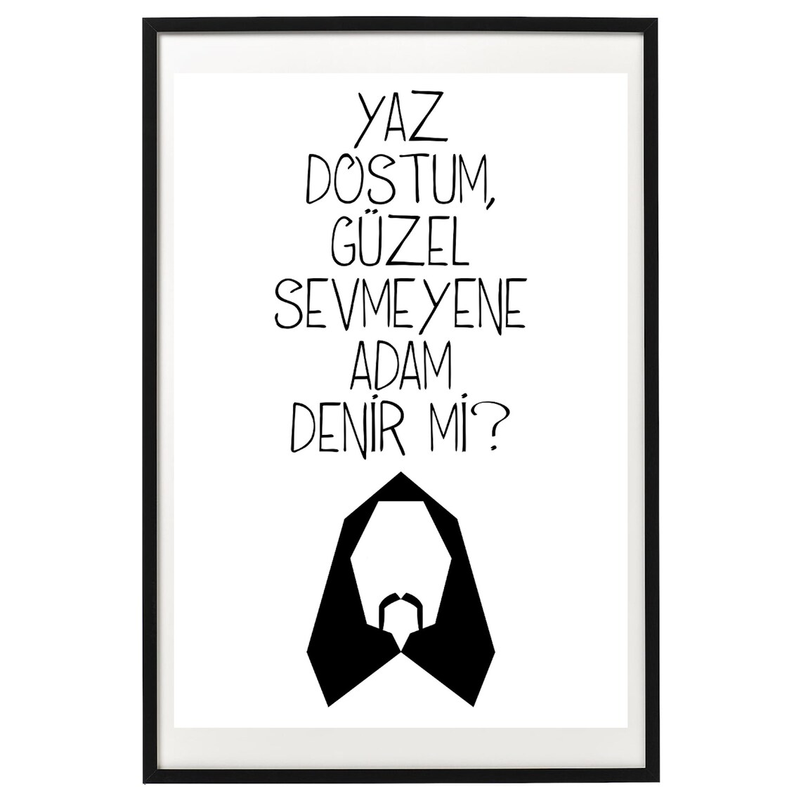 Yaz Dostum Turkish Rock Lyric Barış Manço Inspired Music Poster - Image 2