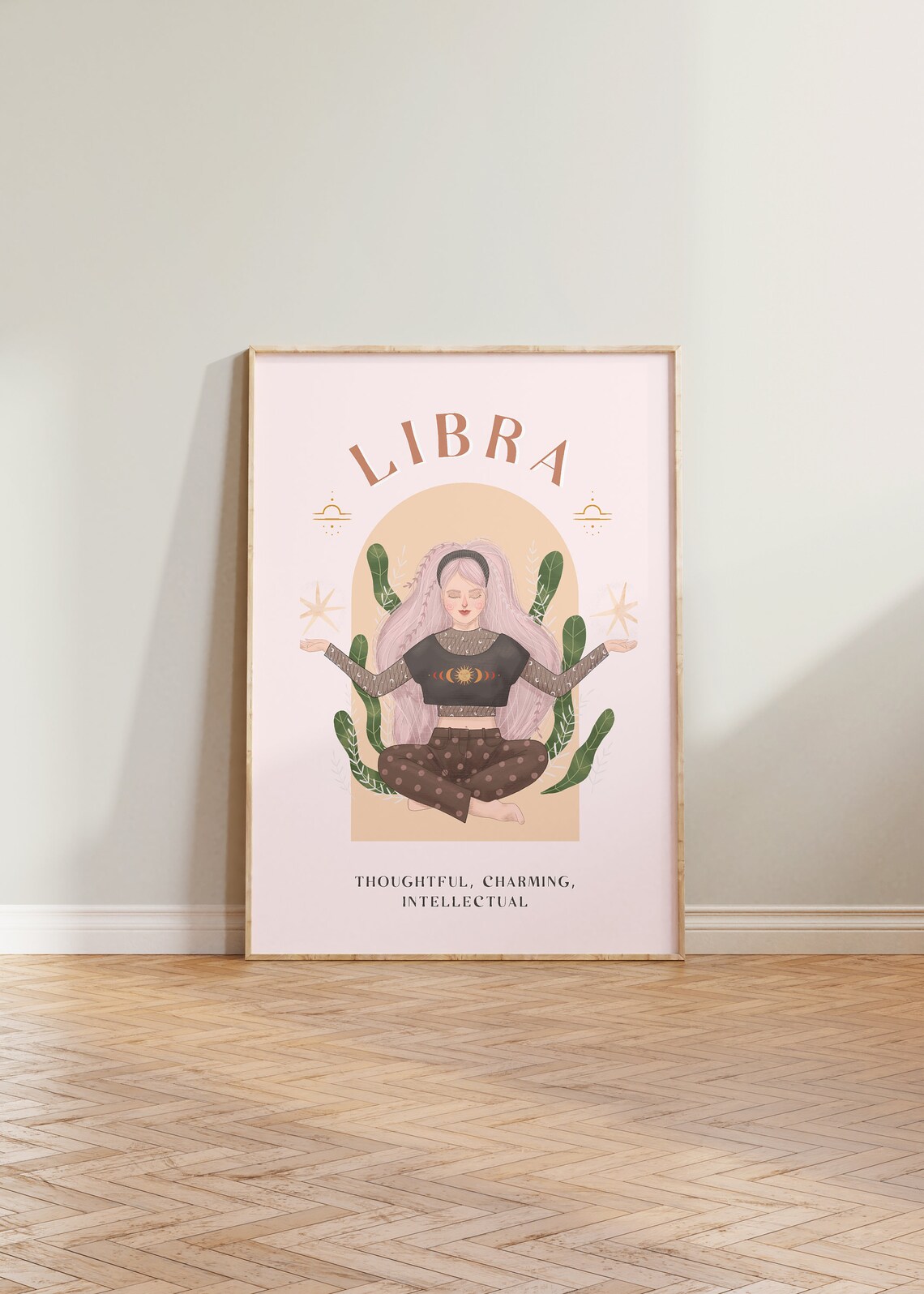 Libra Astrology Star Sign Poster, Dorm Decor