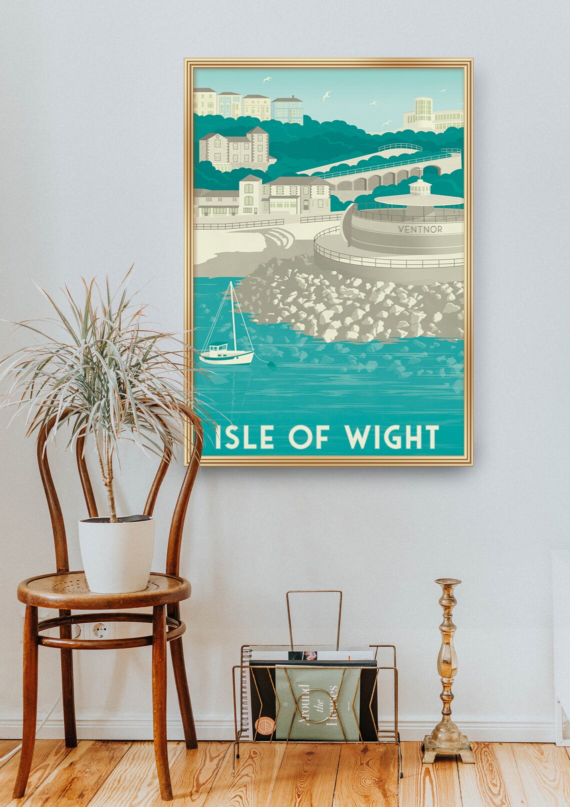 Isle Of Wight Ventnor Retro Travel Poster Print - Image 2