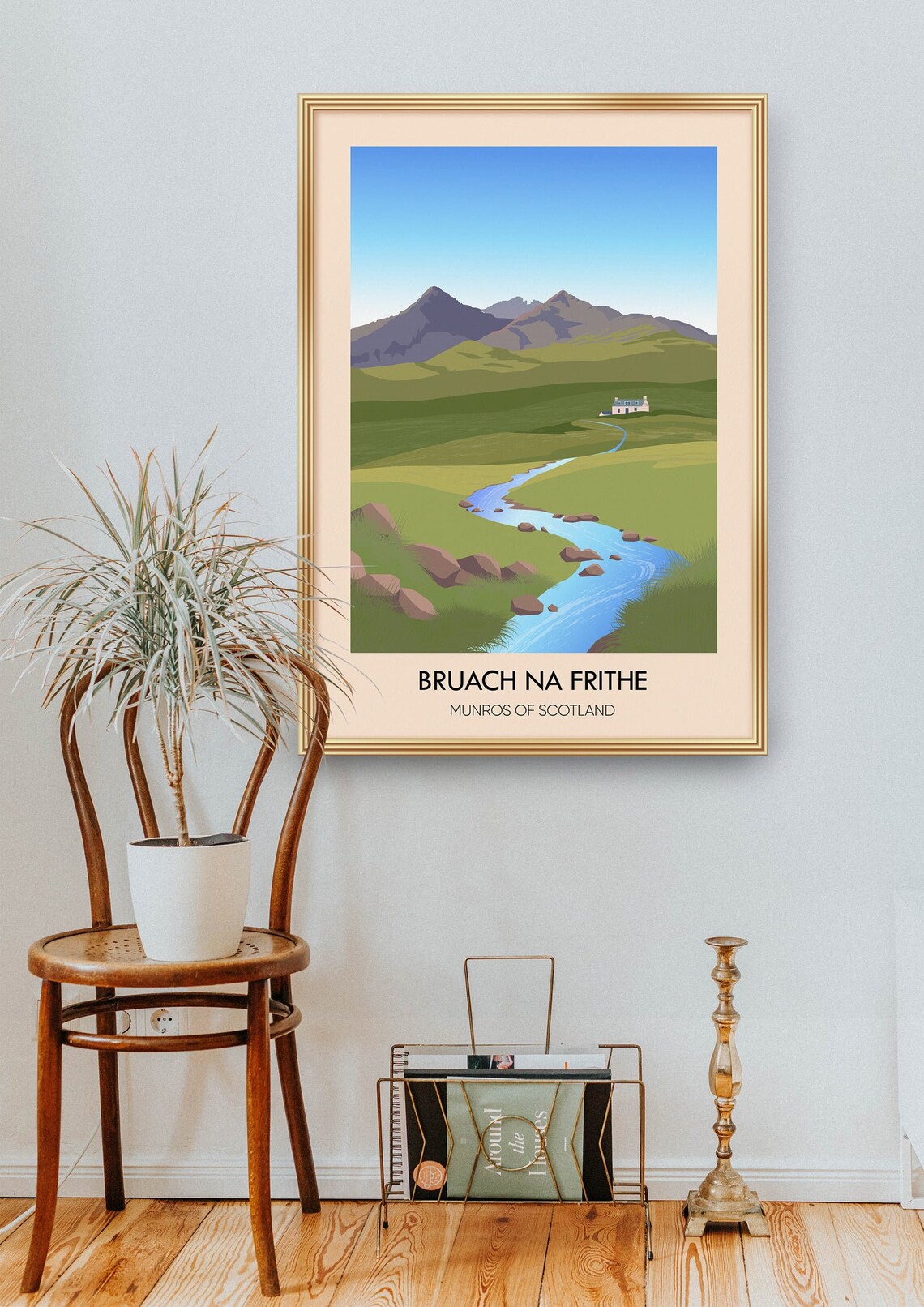 Bruach na Frithe Isle of Skye Munros of Scotland Ridge Poster - Image 2