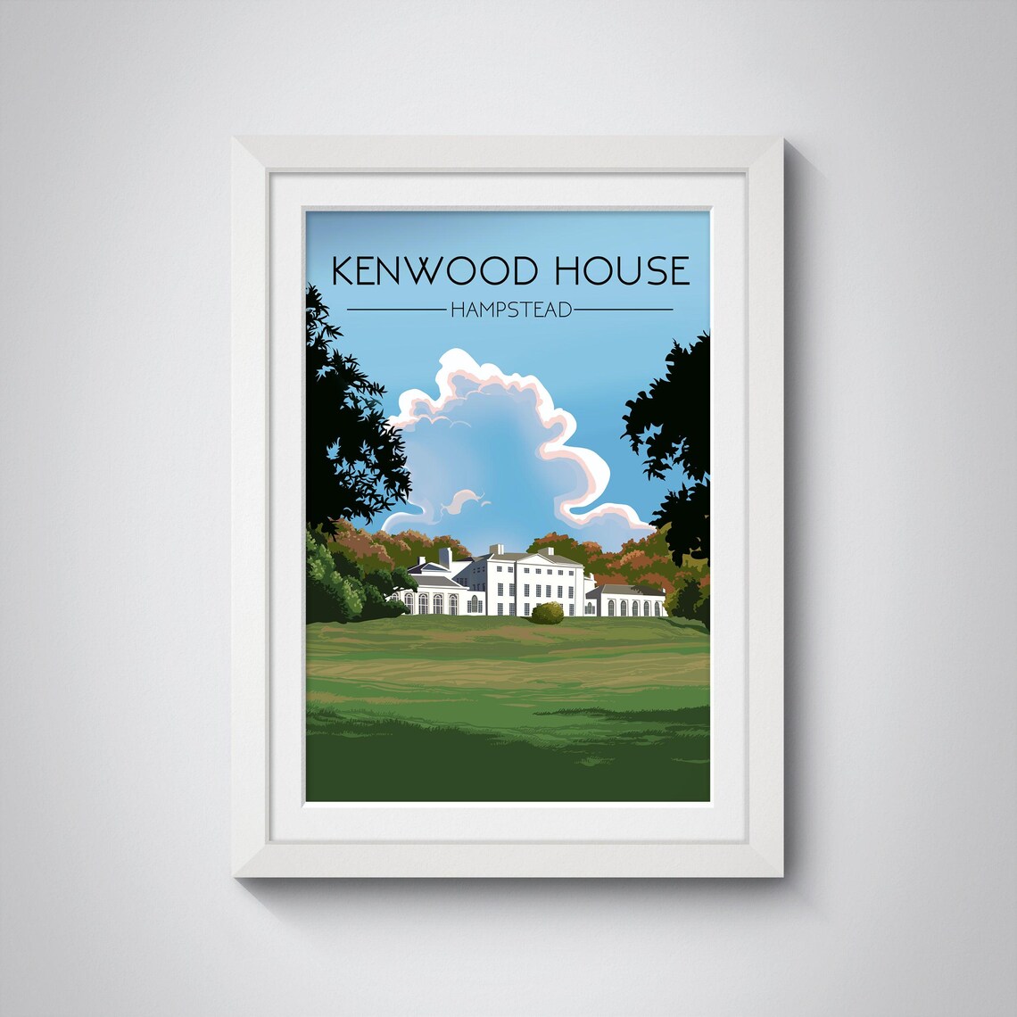 Kenwood House London Travel Poster, Hampstead Heath - Image 3