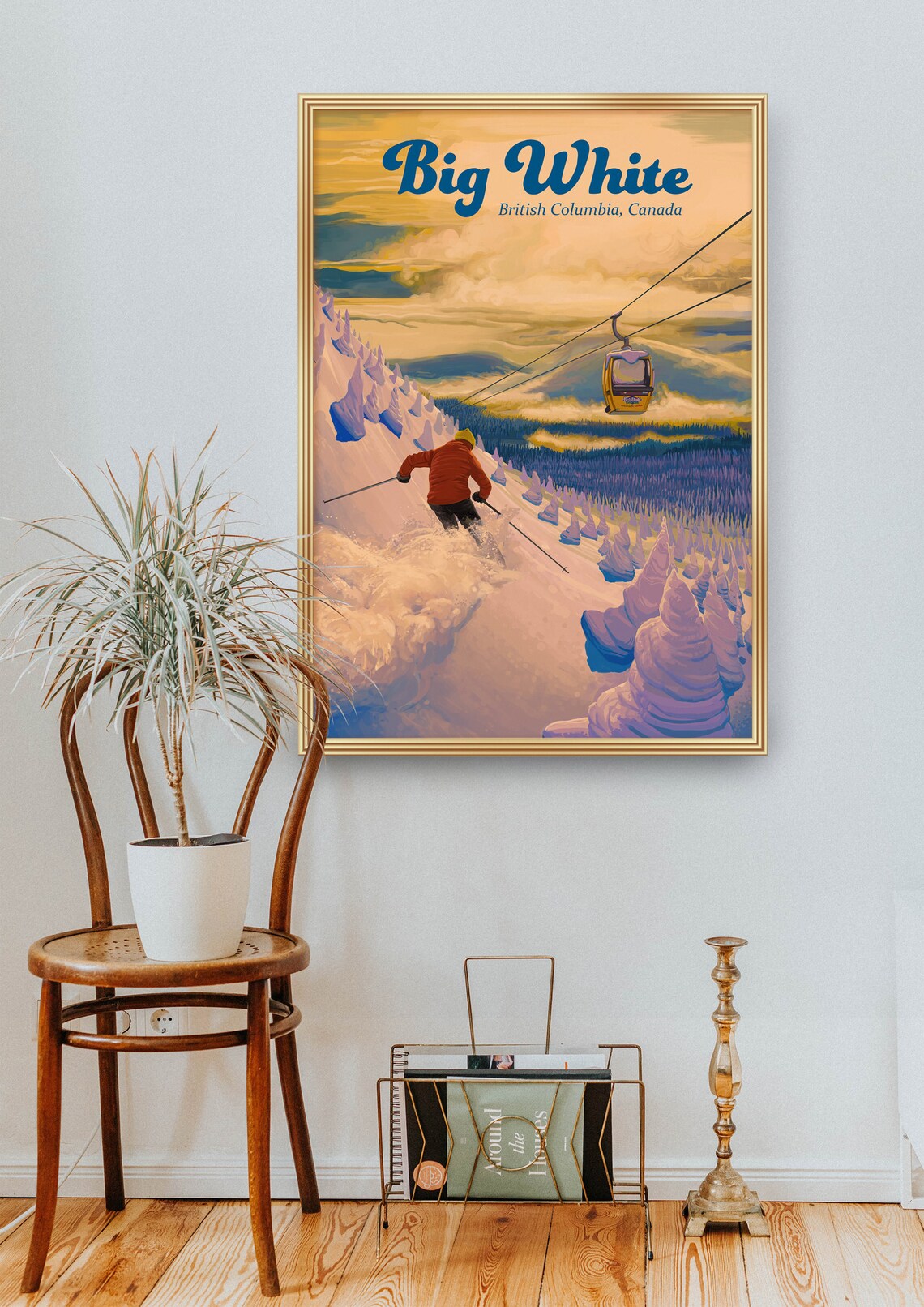 Big White Ski Resort, British Columbia Travel Poster - Image 2