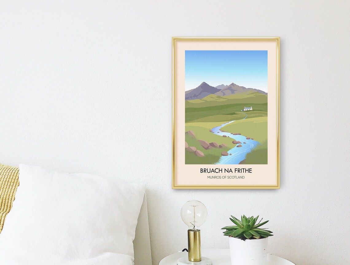 Bruach na Frithe Isle of Skye Munros of Scotland Ridge Poster - Image 3