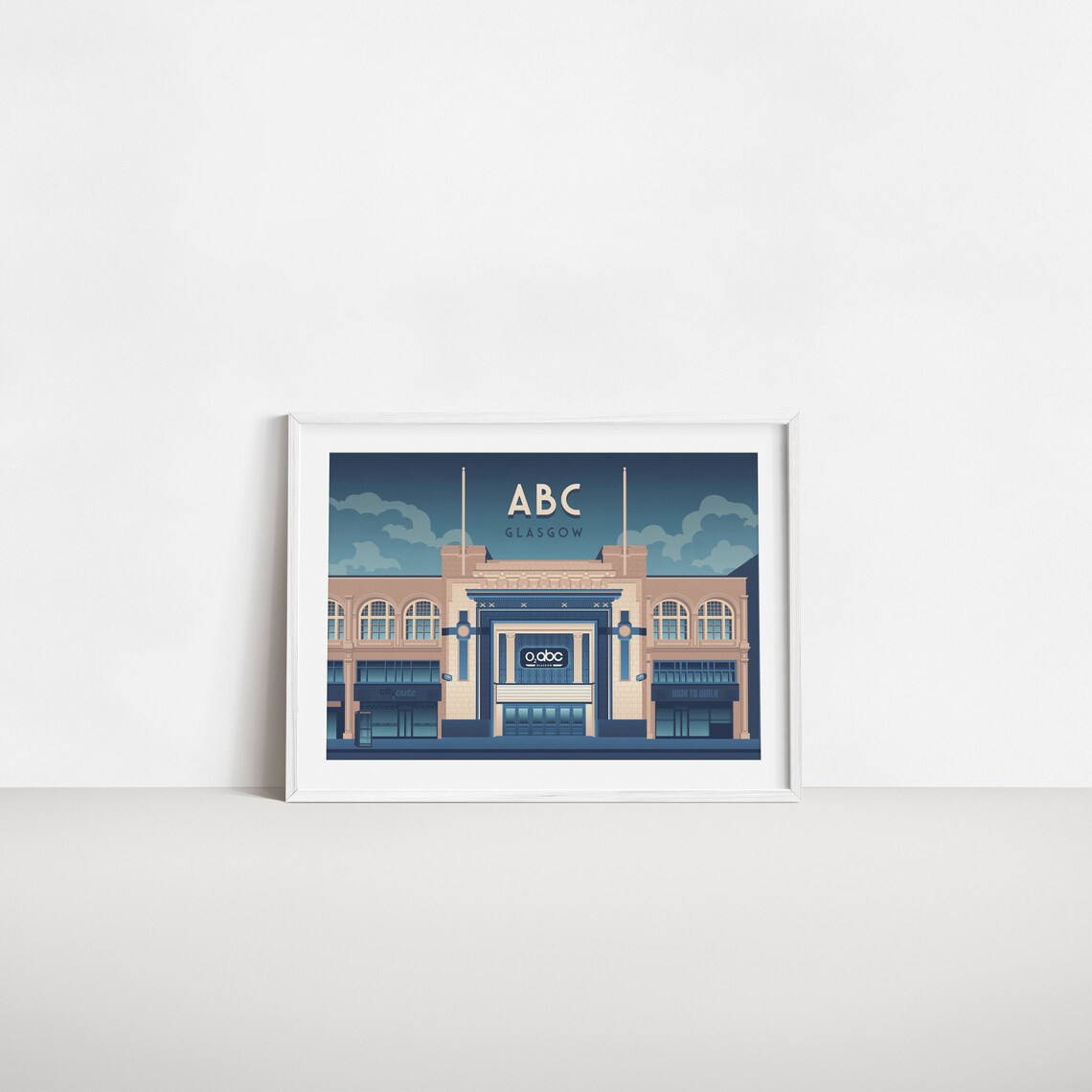 Glasgow Art Print, Sauchiehall Street Music Venues - Image 2