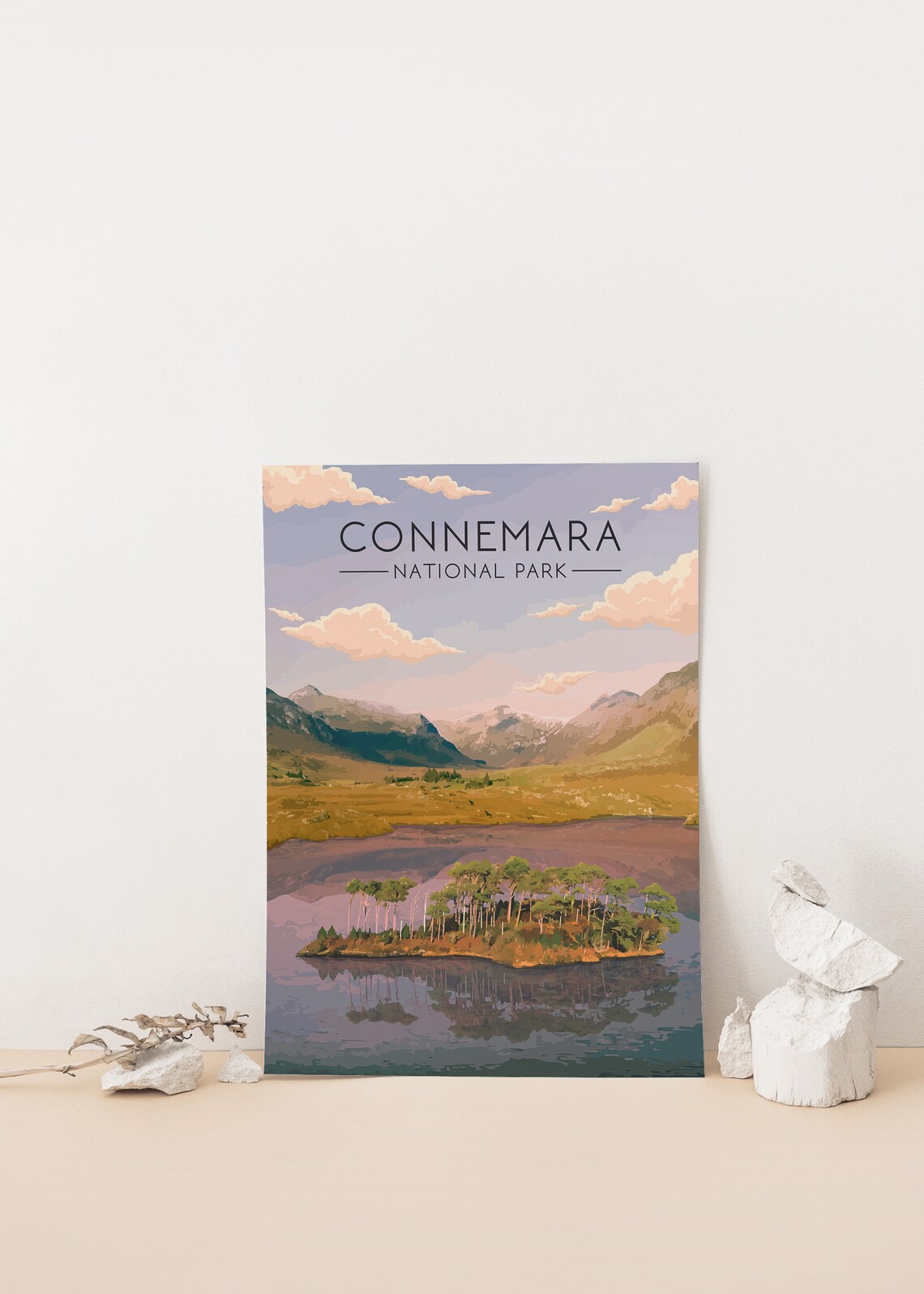 Connemara National Park Vintage Travel Poster - Image 4