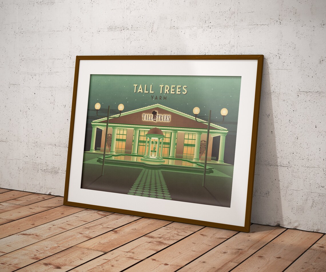 Tall Trees Yarm Nightclub Retro Clubbing Art Print - Image 3