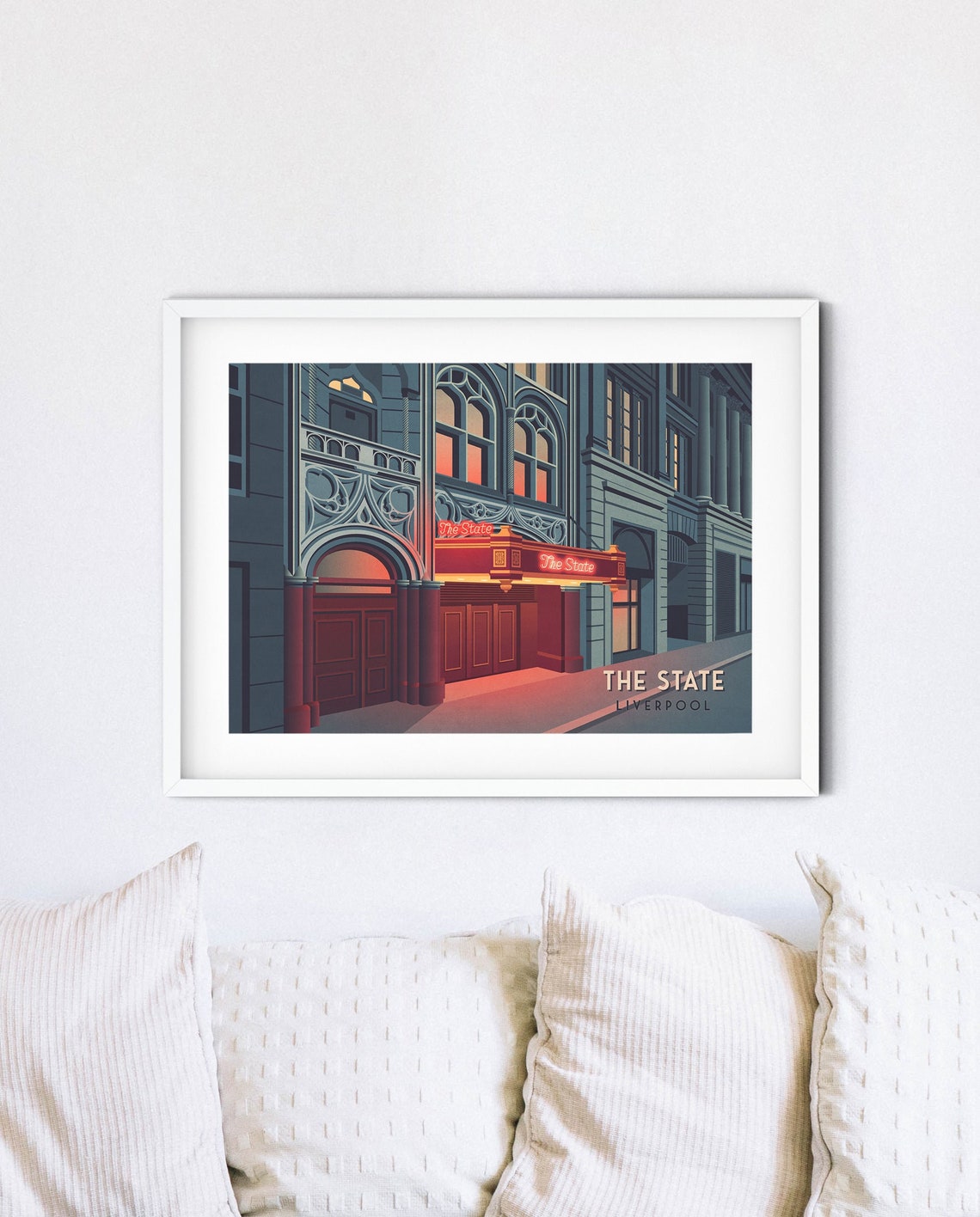 The State Club Liverpool Travel Poster Liverpool Nightclub The State Ballroom Iconic Venue Print Liverpool Architecture Dale Street Art - Image 4