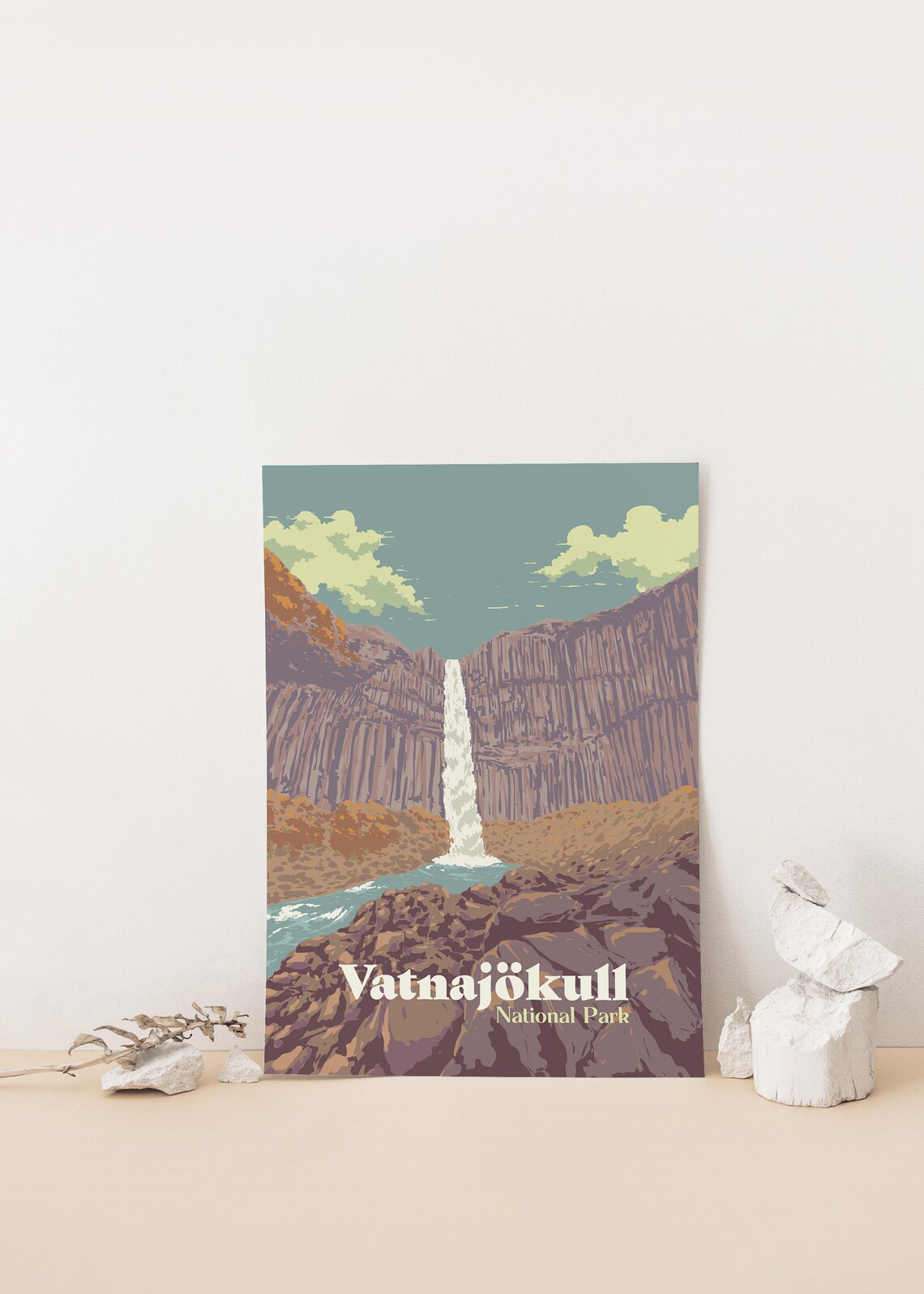 Vatnajkull National Park Svartifoss Travel Poster - Image 4