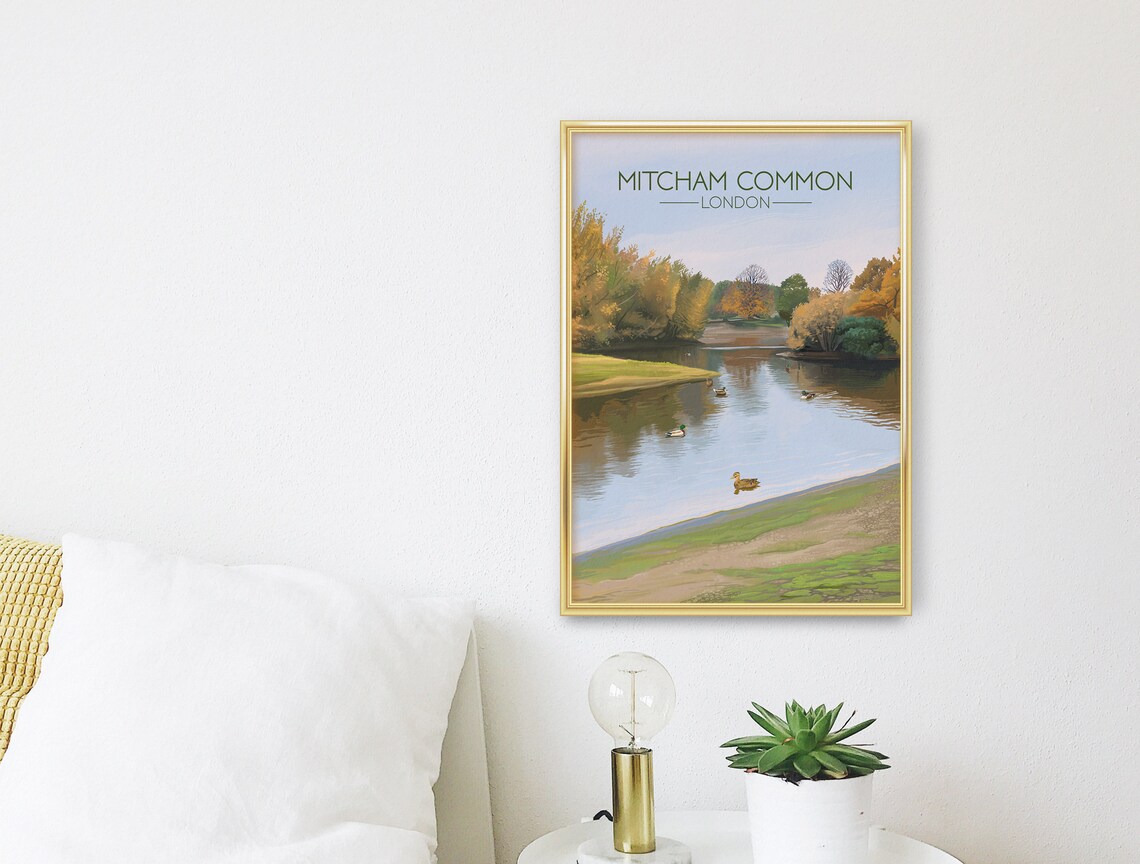Mitcham Common Travel Poster, South London Parks - Image 3
