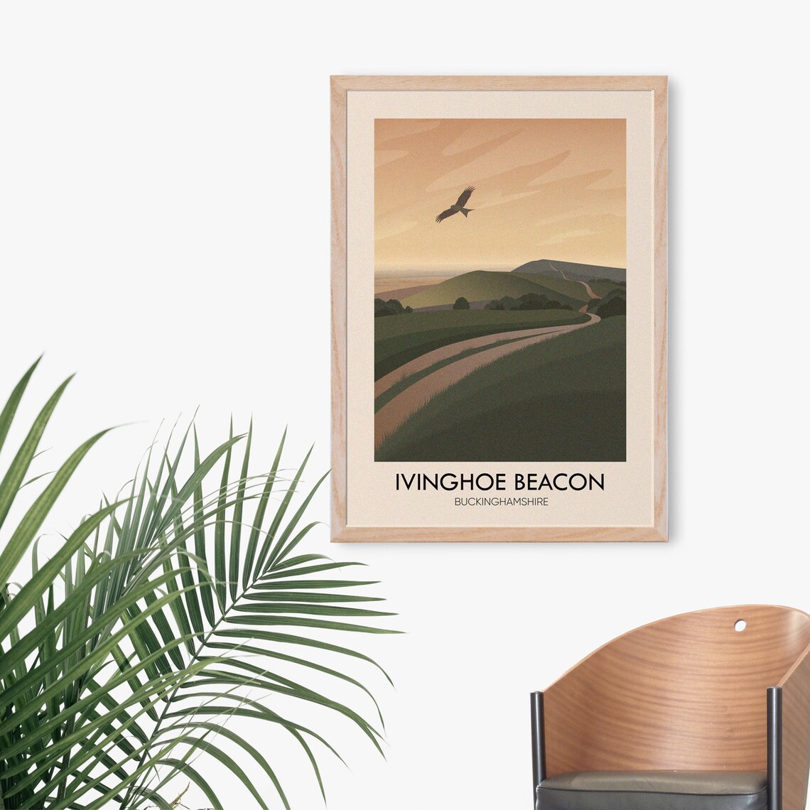 Ivinghoe Beacon Vintage Travel Poster, Chilterns Art Print - Image 3