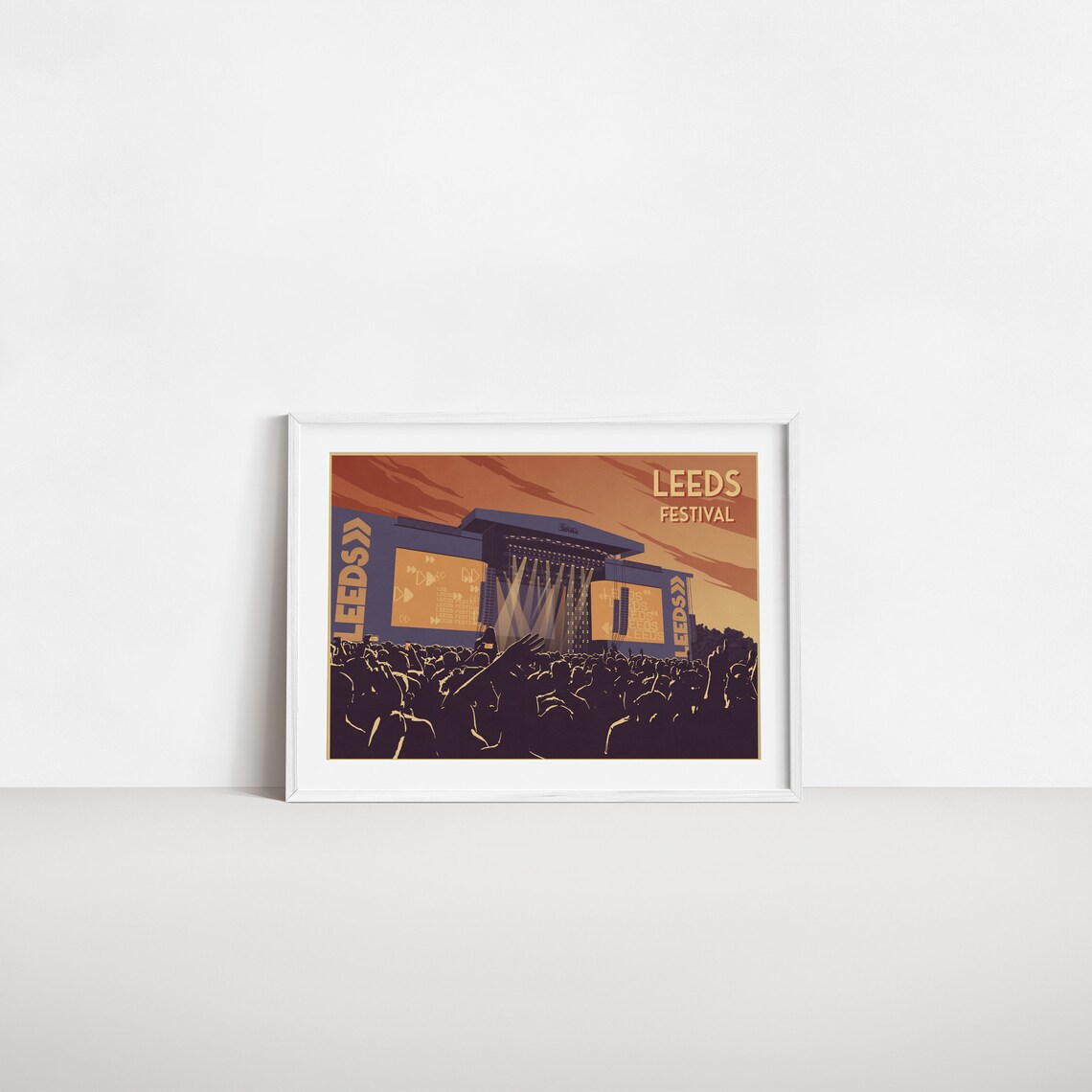Leeds Festival Poster Print, Music Festival Art Deco - Image 2
