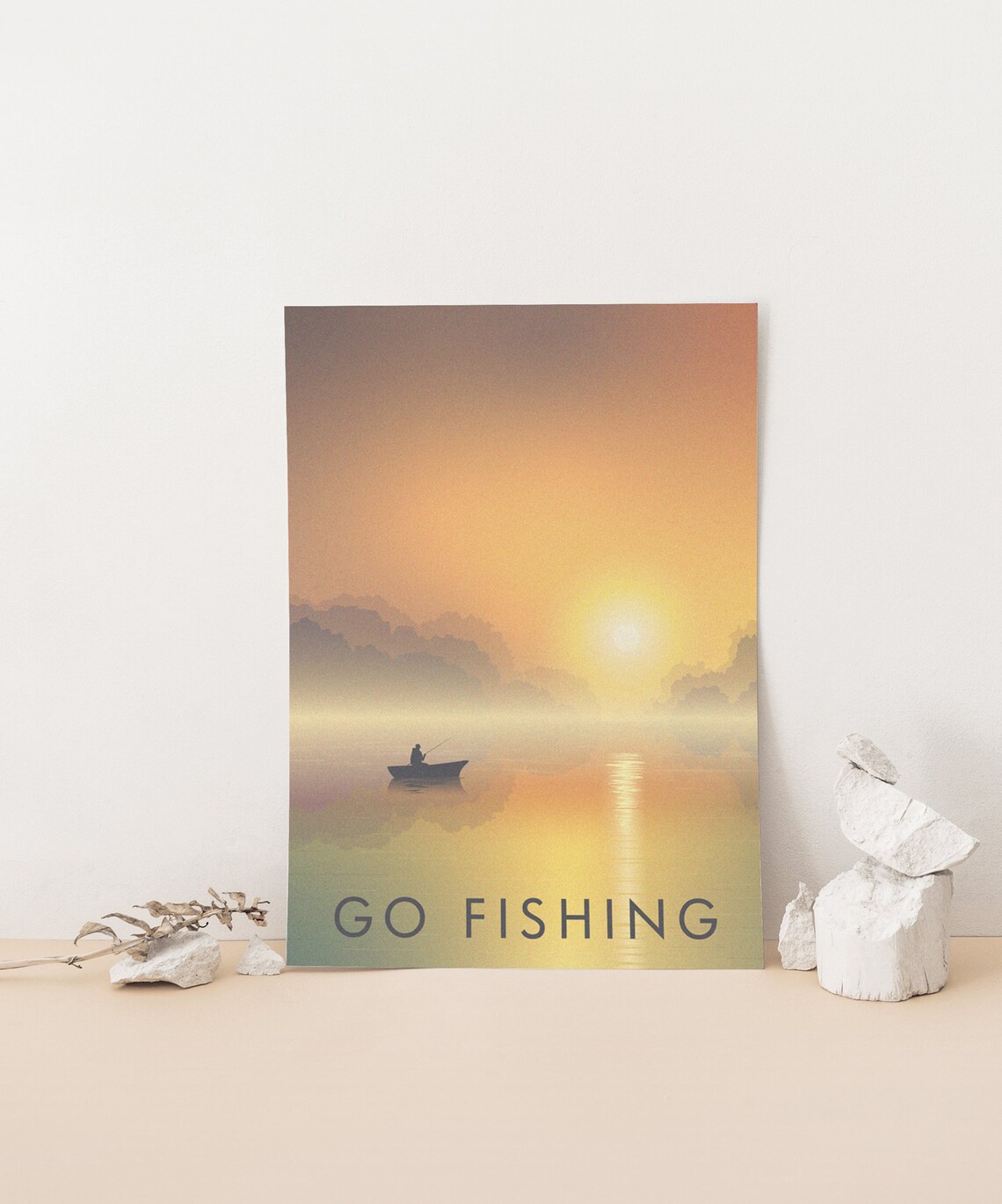 Go Fishing Vintage Travel Poster, Sea Angling - Image 4